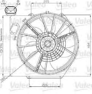 VALEO 696215 Electric Motor, radiator fan